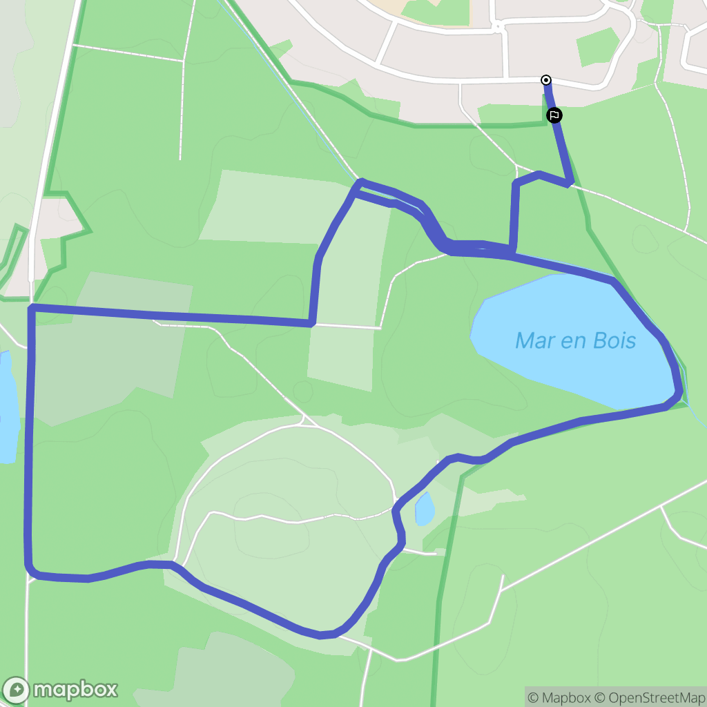 Wittelsheim : carte du parcours de randonnée - France