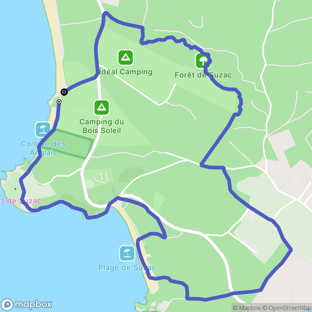 Saint-Georges-de-Didonne : carte du parcours de randonnée - France