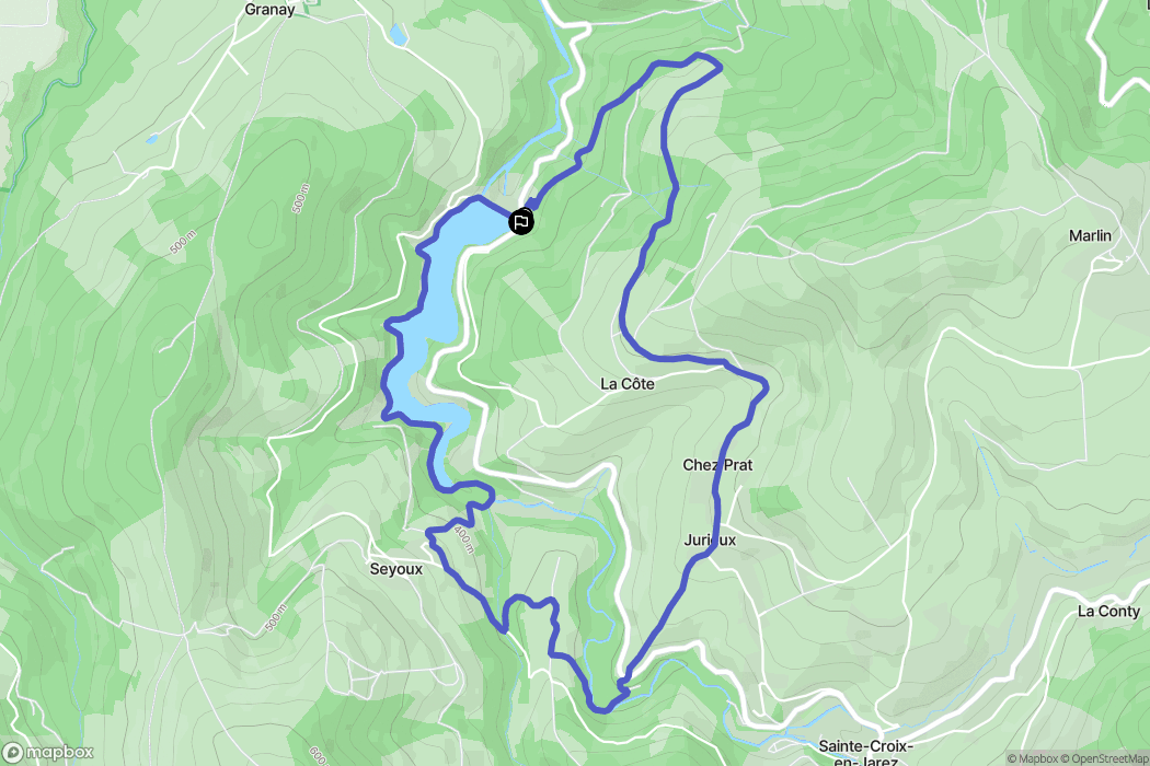 Châteauneuf : carte du parcours de randonnée - France