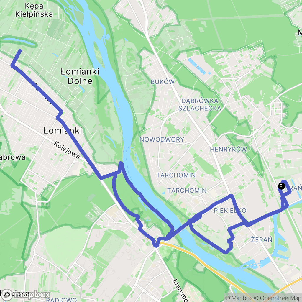 Warszawa: mapa trasy - Poland