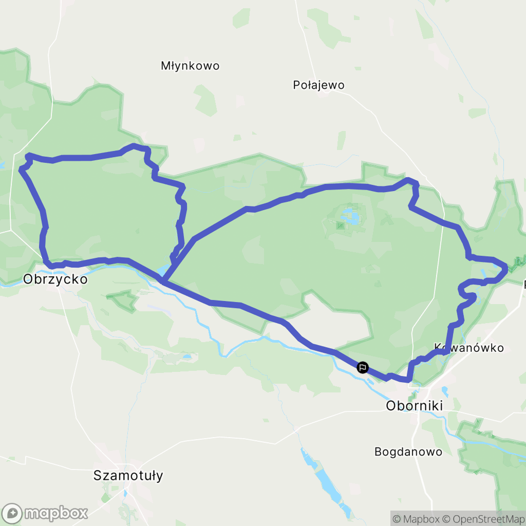 Słonawy: mapa trasy - Poland