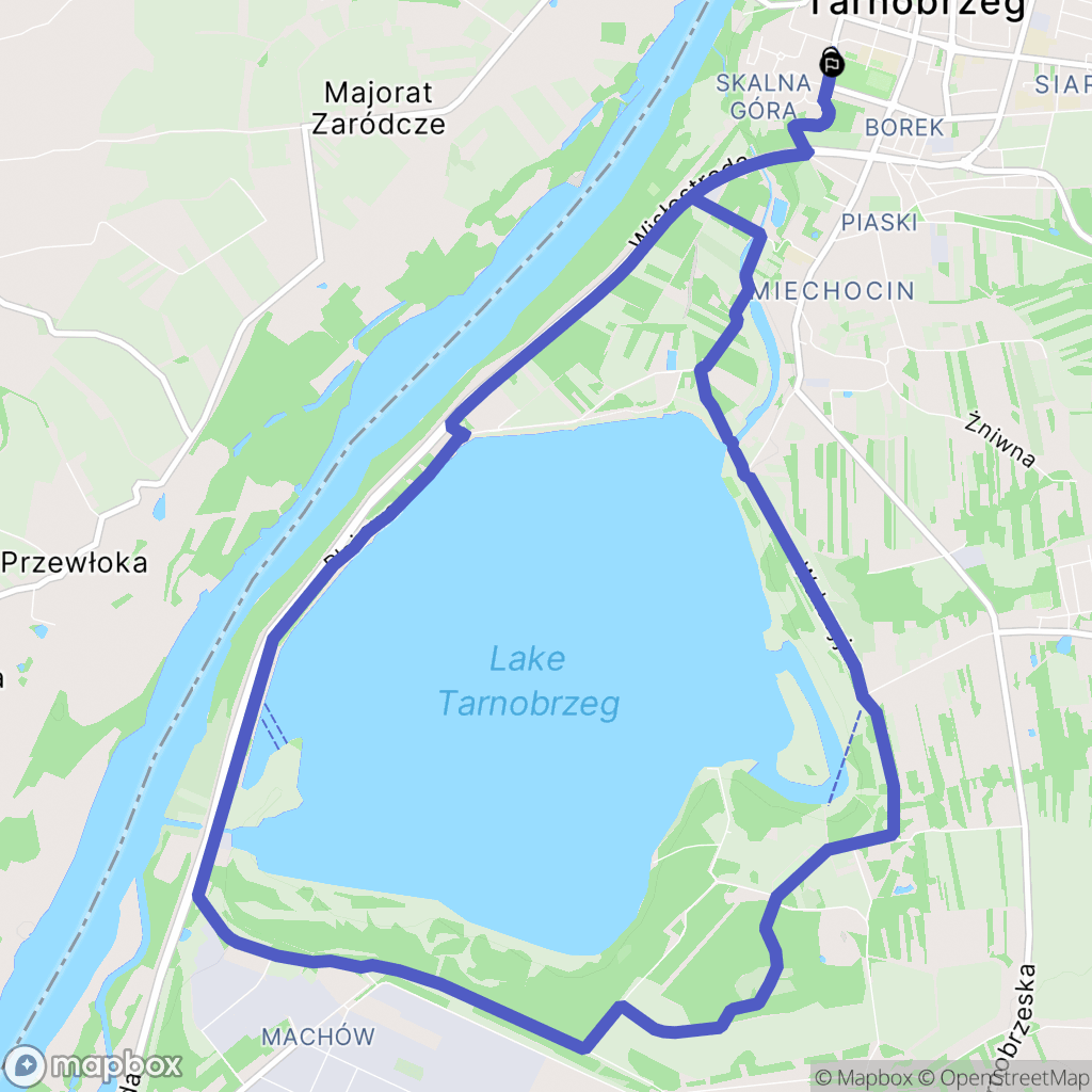 Tarnobrzeg: mapa trasy - Poland