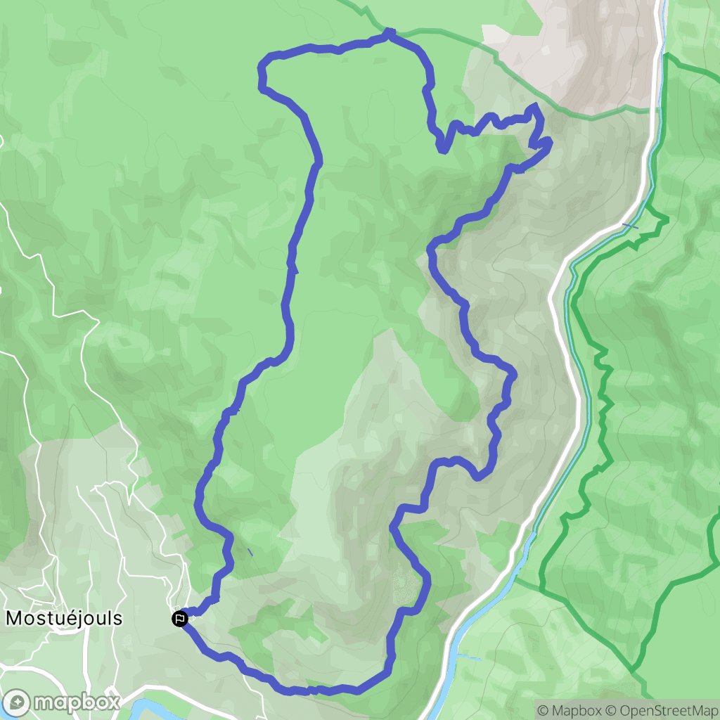 Liaucous : carte du parcours de randonnée - France