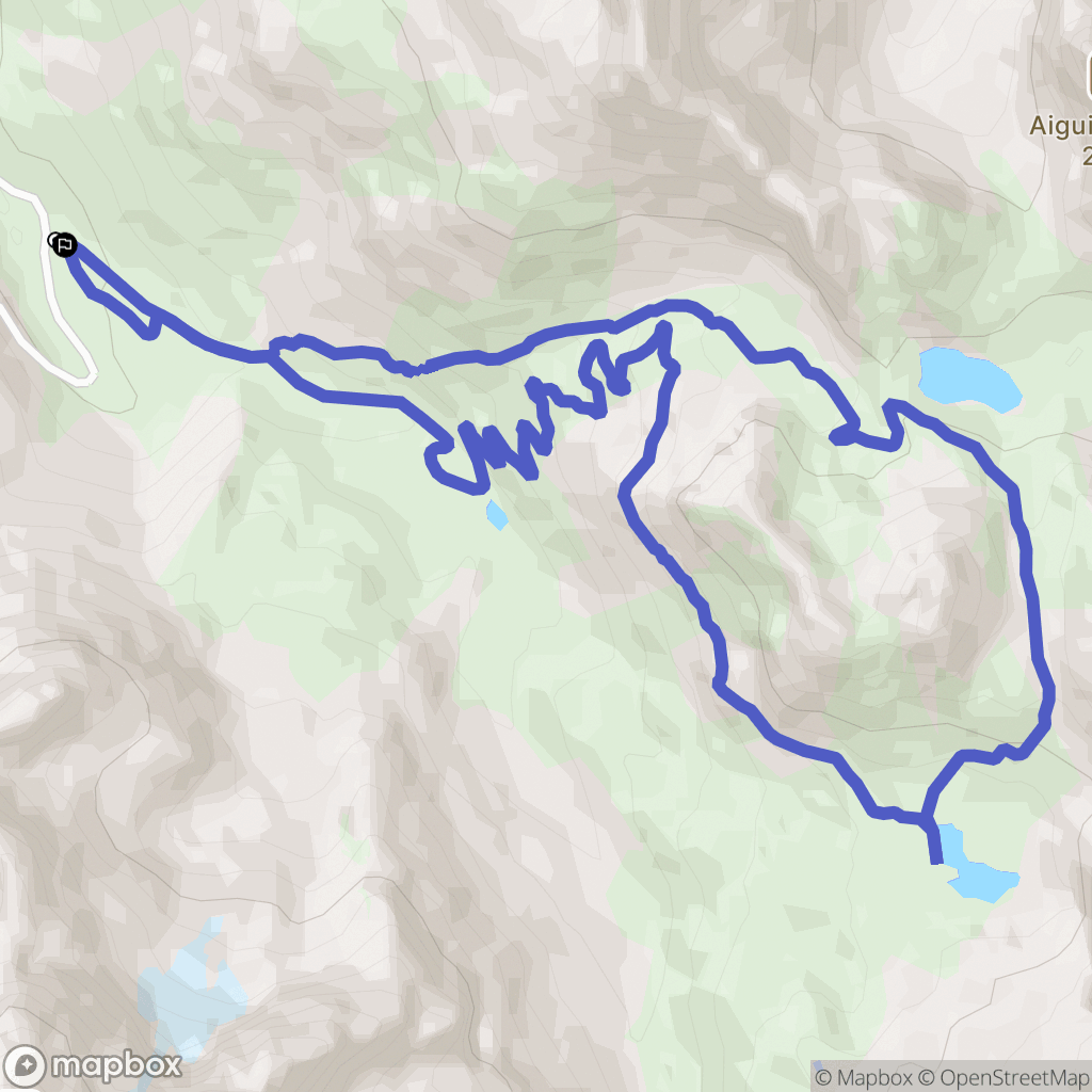 Valloire : carte du parcours de randonnée - France
