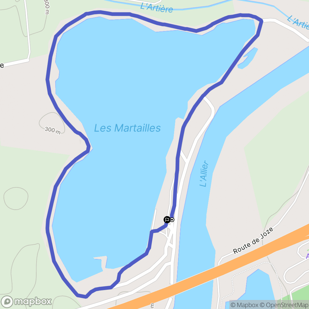 Les Martres-d'Artière : carte du parcours de randonnée - France