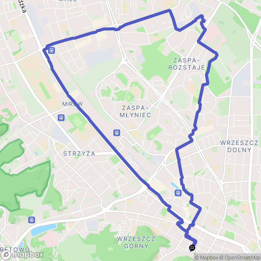 Gdańsk: mapa trasy - Poland