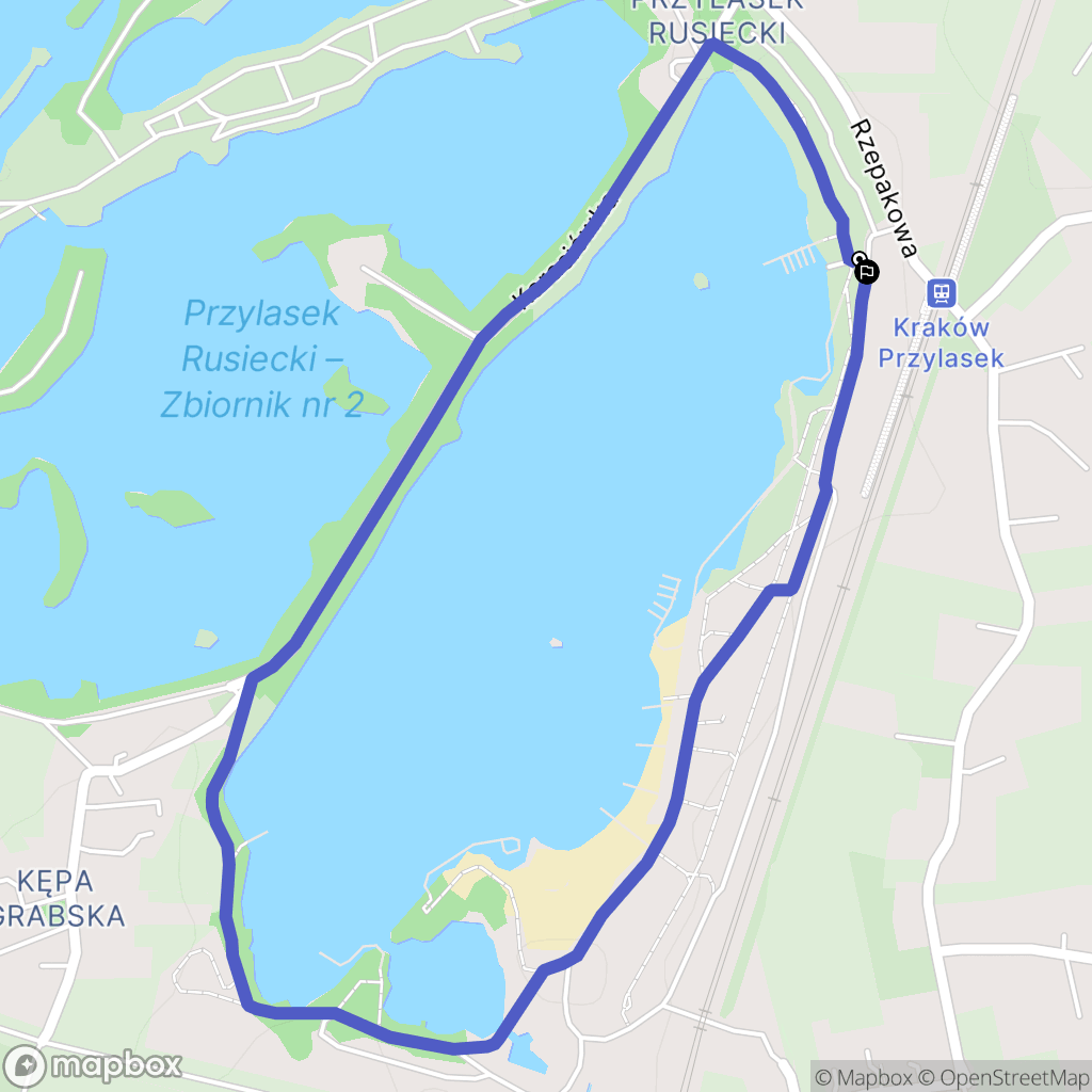 Kraków: mapa trasy - Poland