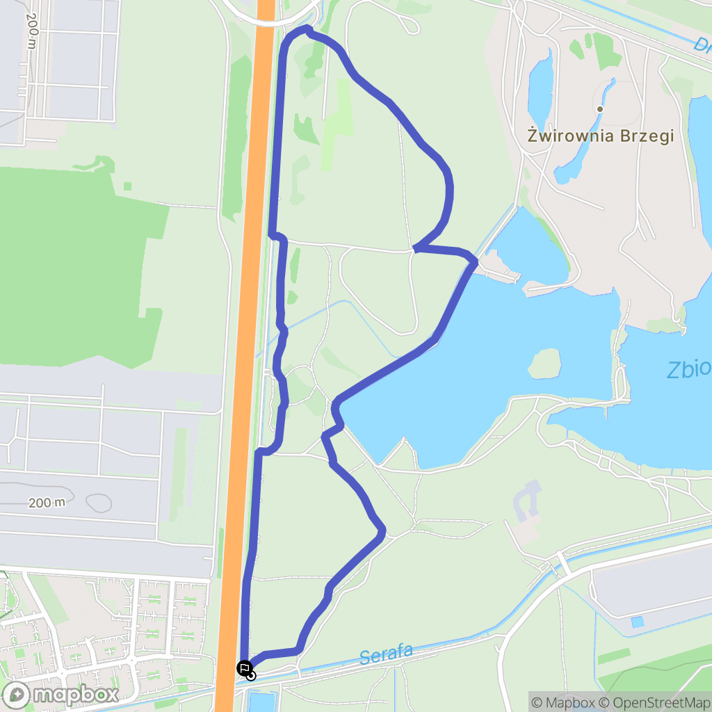 Kraków: mapa trasy - Poland