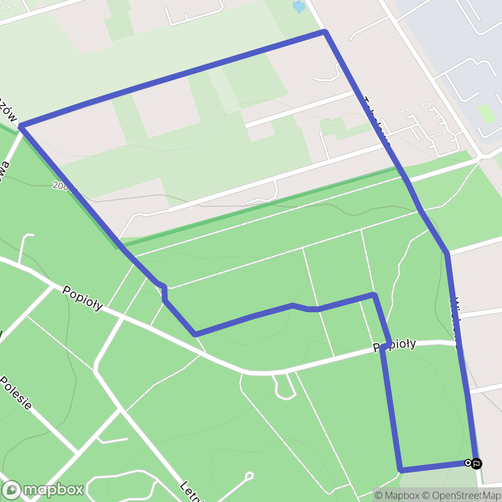 Łódź: mapa trasy - Poland