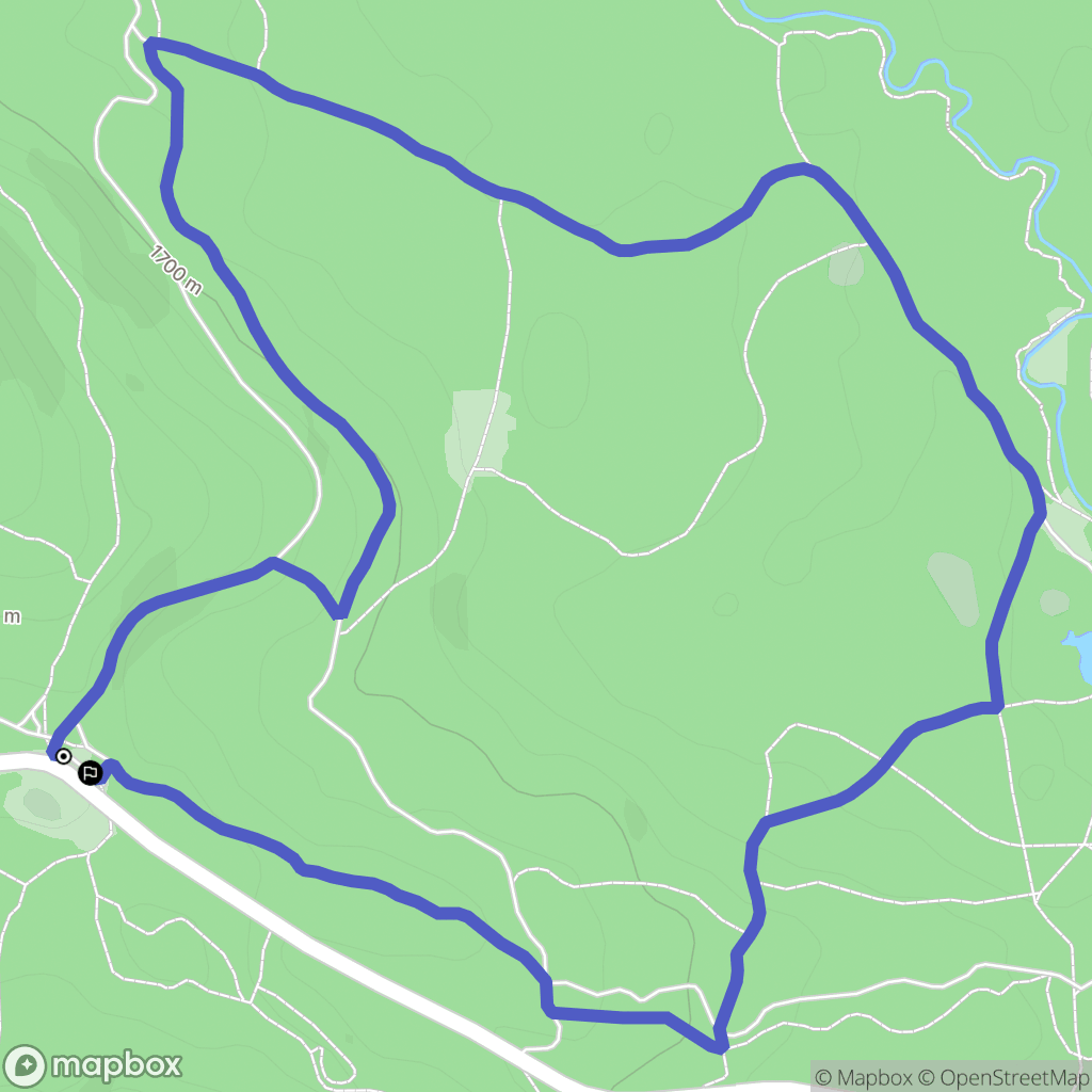 Bolquère : carte du parcours de randonnée - France