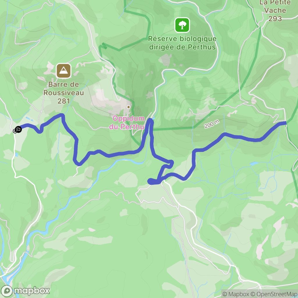 Saint-Raphaël : carte du parcours de randonnée - France