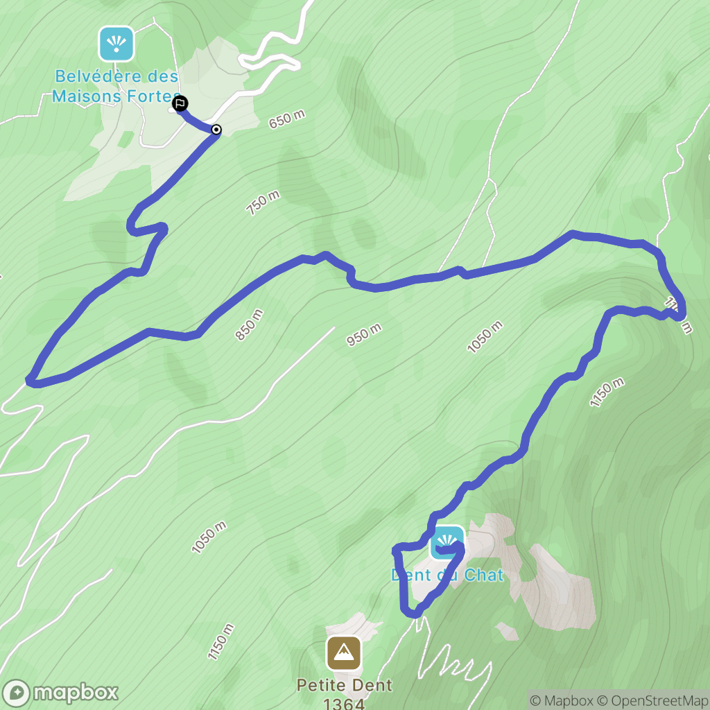 Saint-Jean-de-Chevelu : carte du parcours de randonnée - France