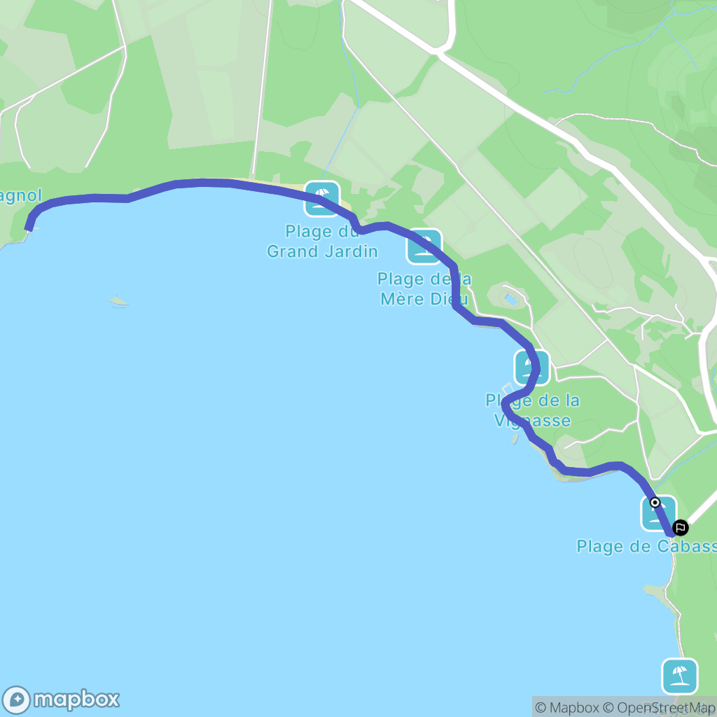 Bormes-les-Mimosas : carte du parcours de randonnée - France