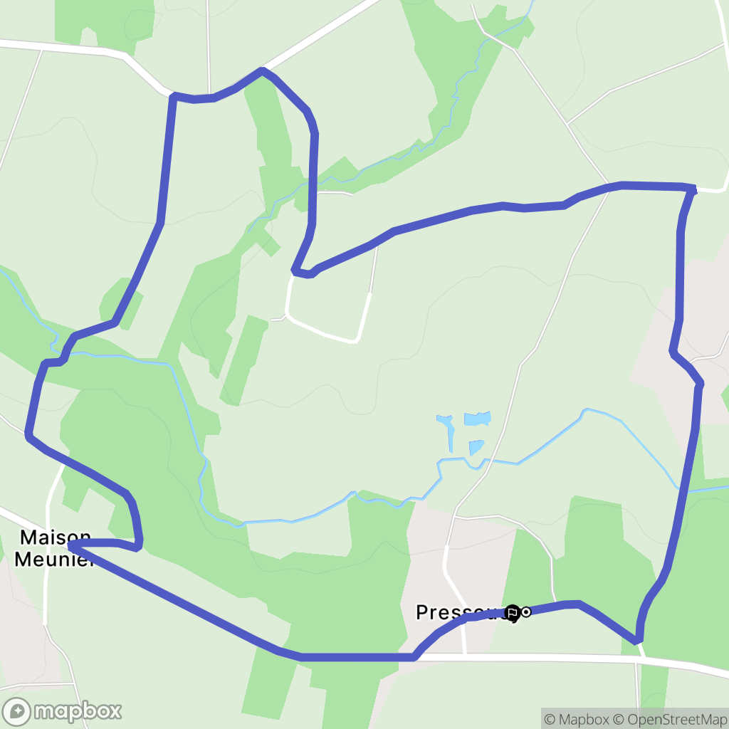 Beautheil-Saints : carte du parcours de randonnée - France