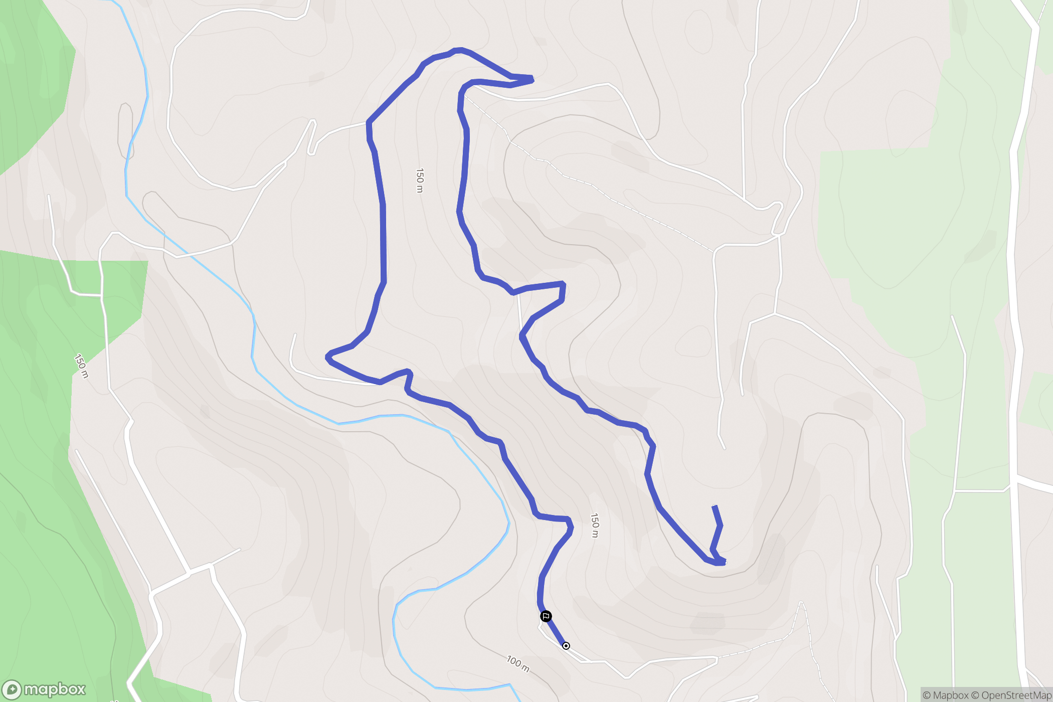 Taradeau : carte du parcours de randonnée - France