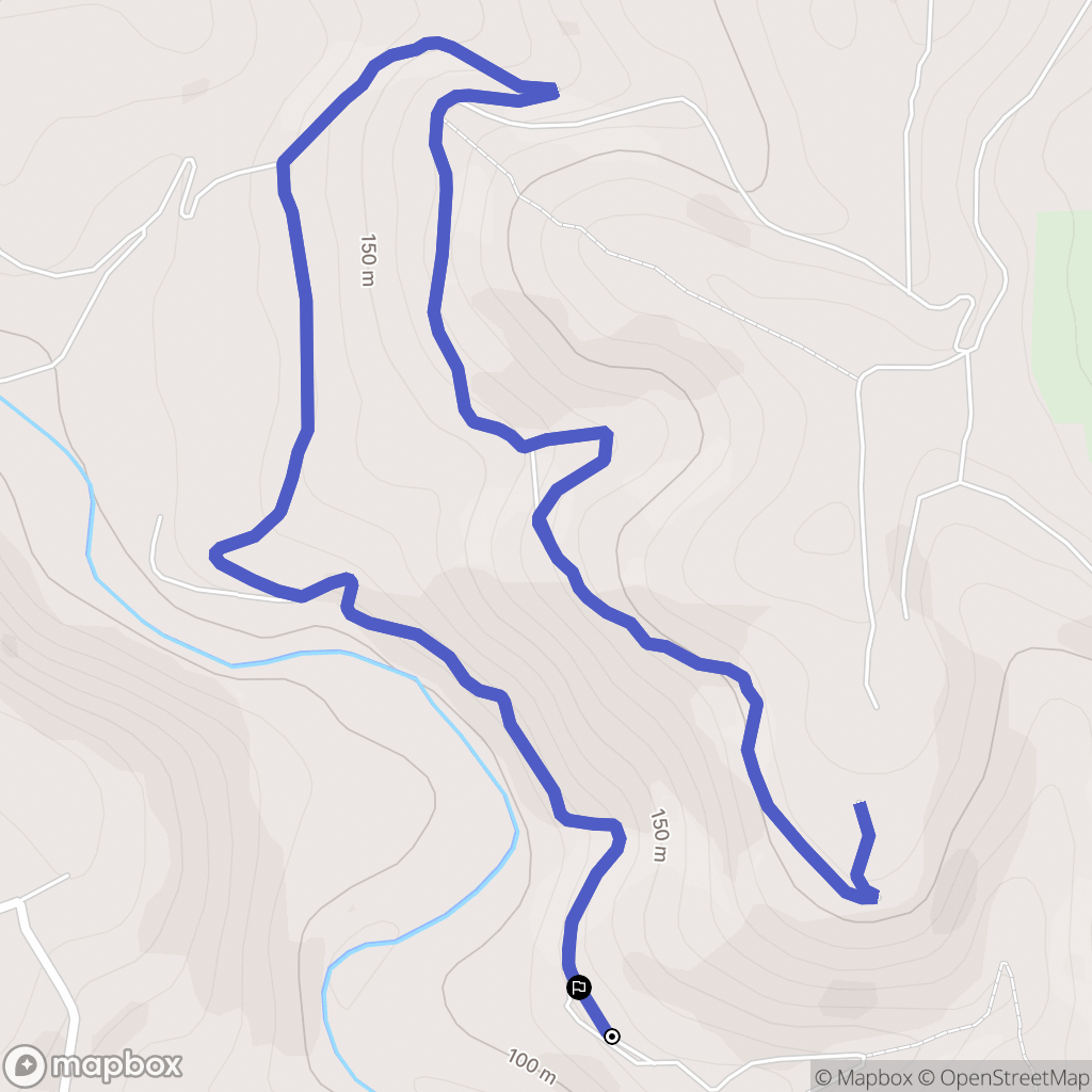 Taradeau : carte du parcours de randonnée - France