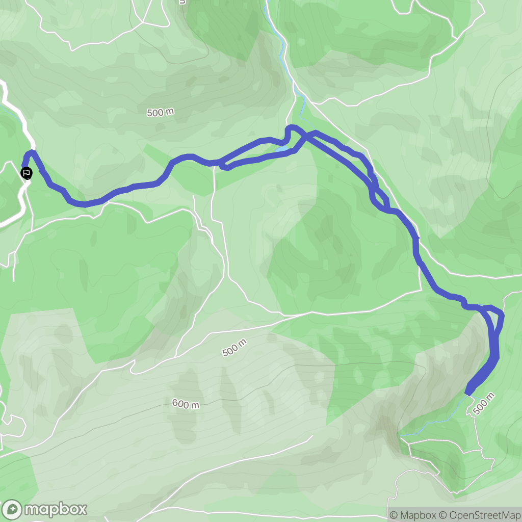 Saint-Zacharie : carte du parcours de randonnée - France