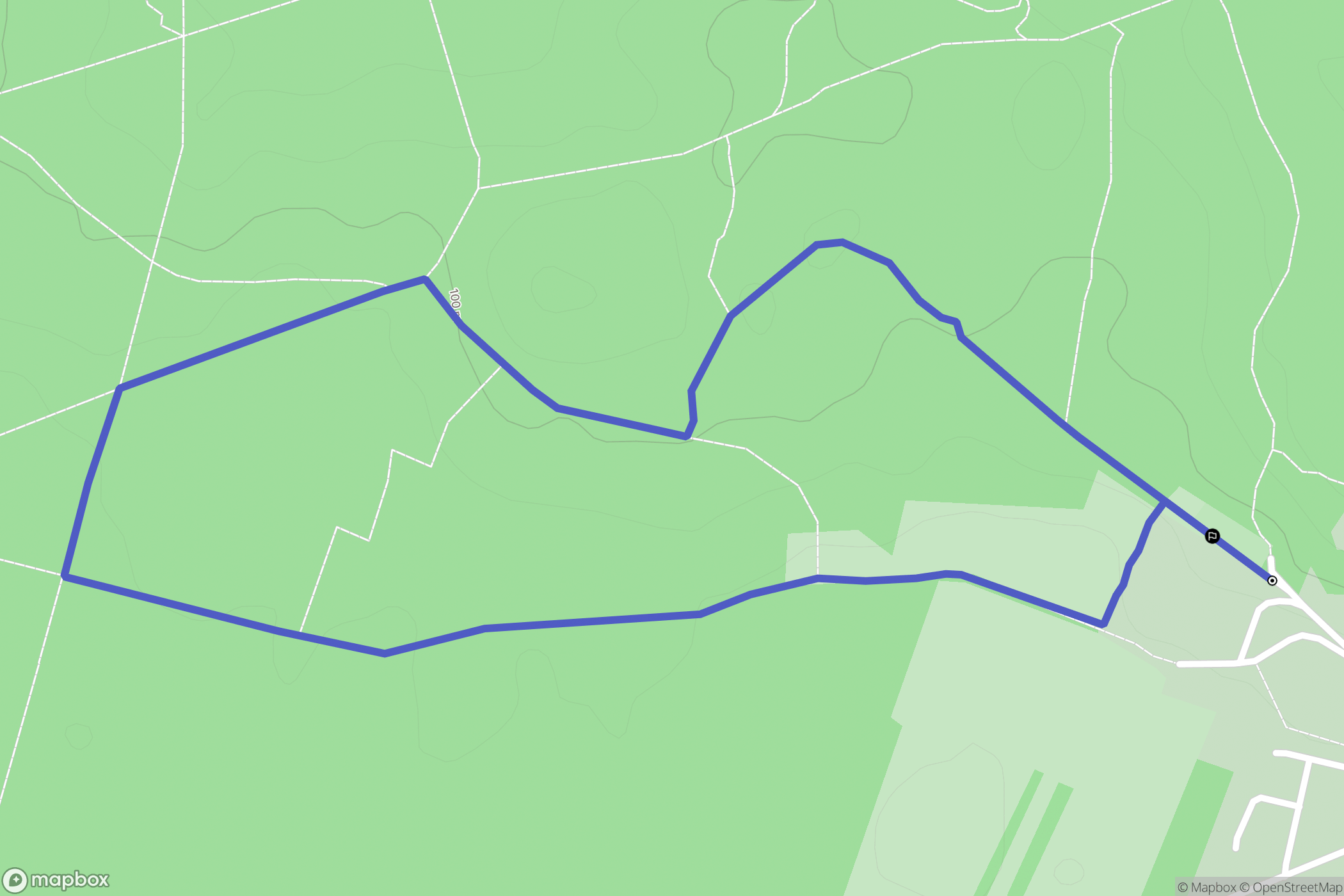 Apremont : carte du parcours de randonnée - France