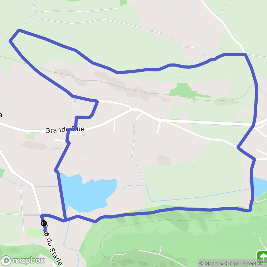 Montcarra : carte du parcours de randonnée - France