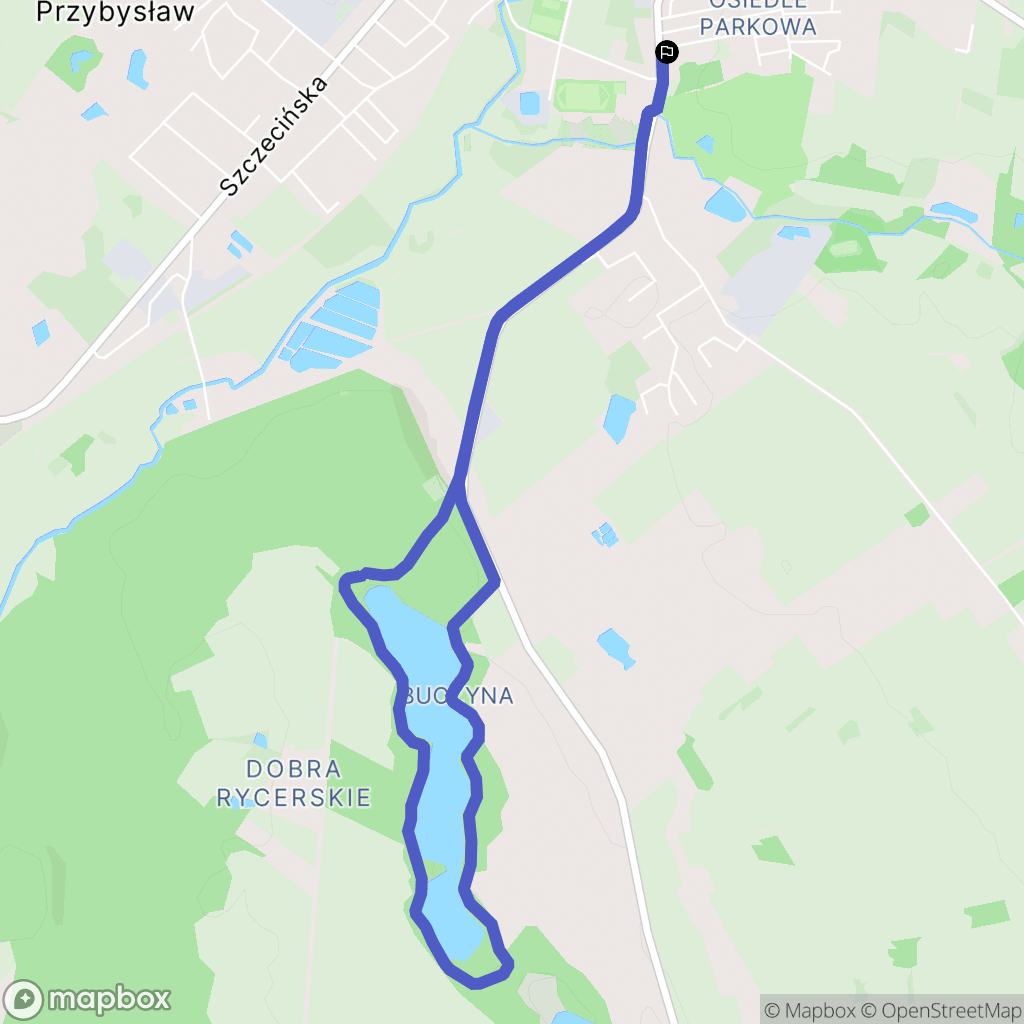 Świdwin: mapa trasy - Poland