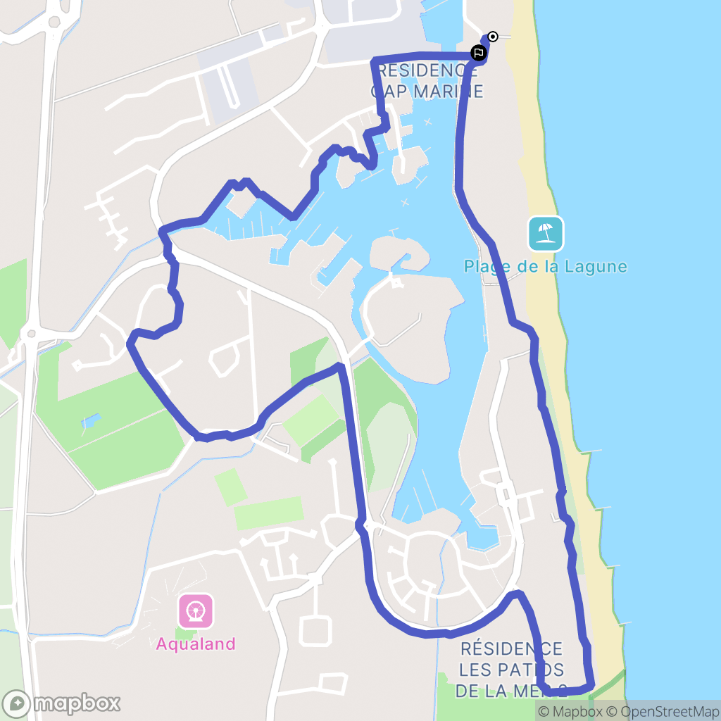 Saint-Cyprien : carte du parcours de randonnée - France