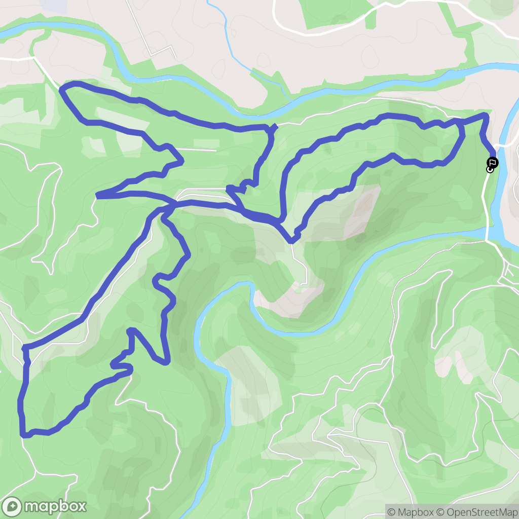 Les Arcs : carte du parcours de randonnée - France
