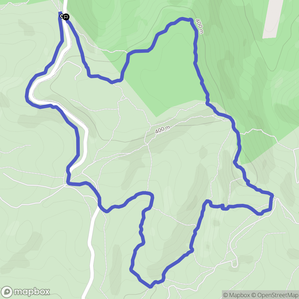 Lambesc : carte du parcours de randonnée - France
