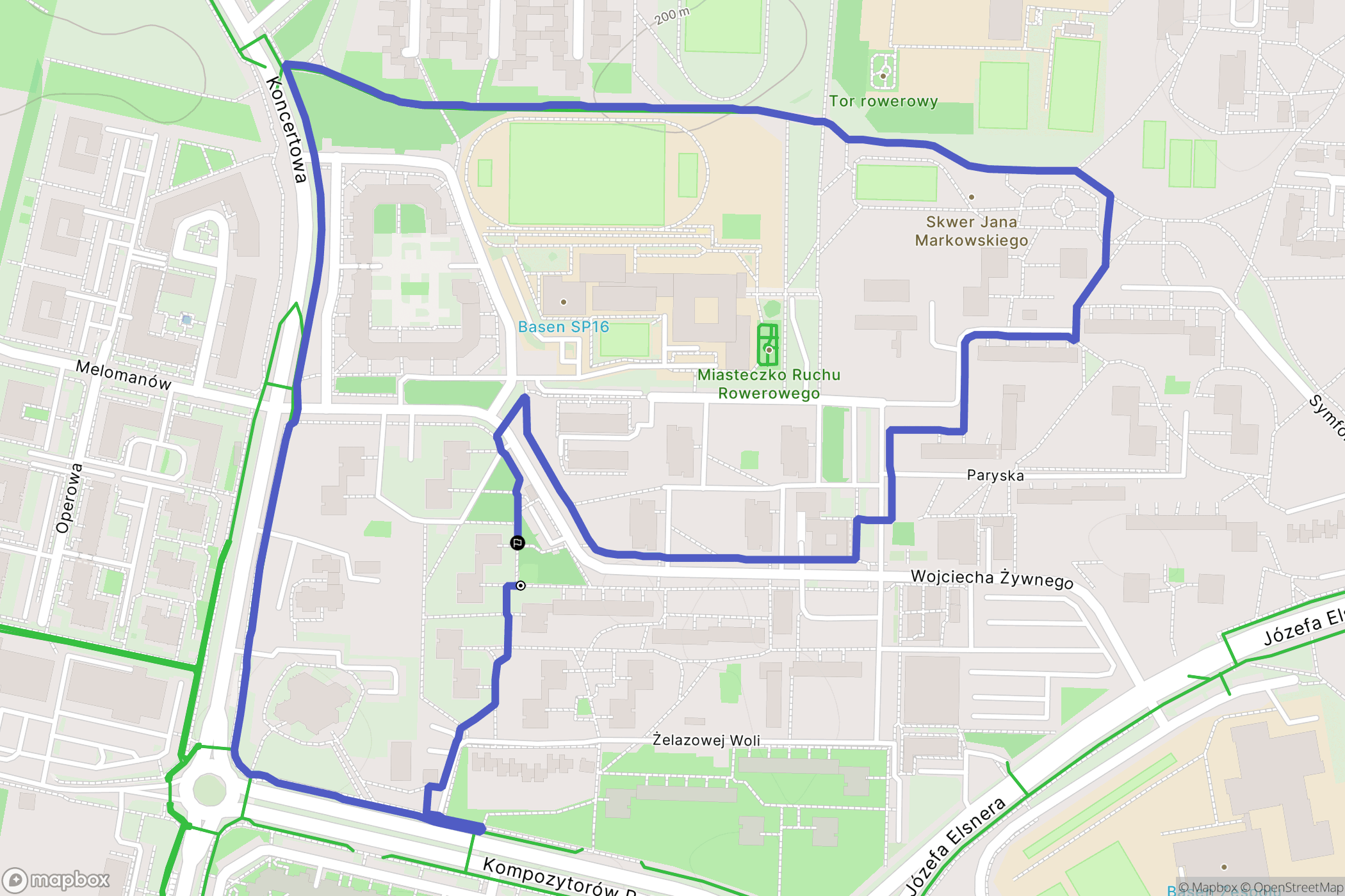 Lublin: mapa trasy - Poland