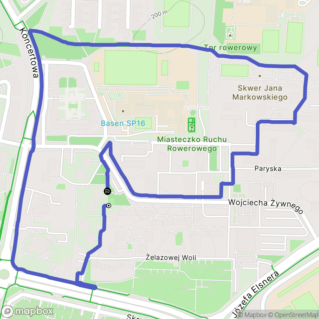 Lublin: mapa trasy - Poland