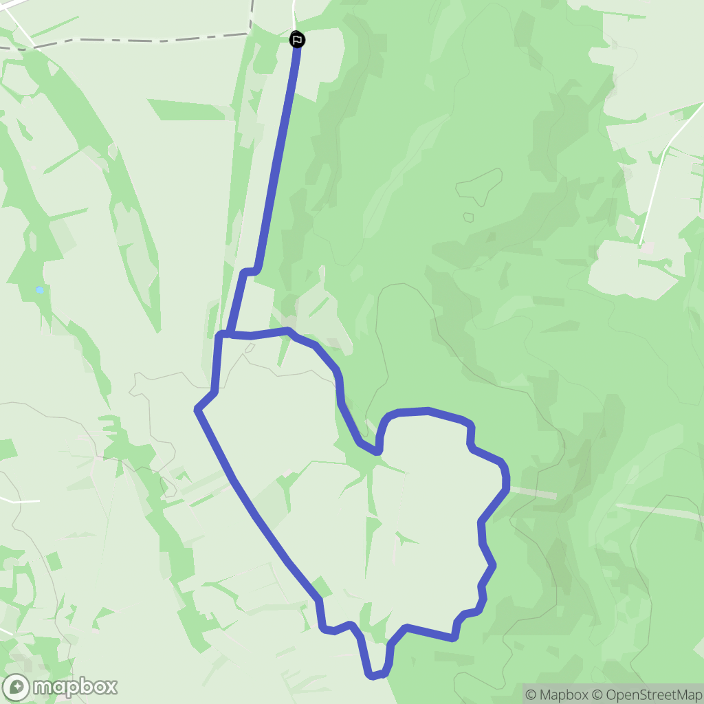 Ossun : carte du parcours de randonnée - France