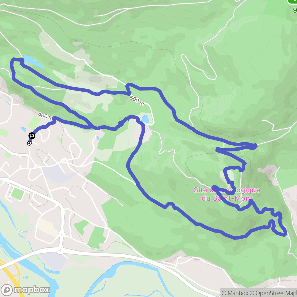 Saint-Étienne-lès-Remiremont : carte du parcours de randonnée - France
