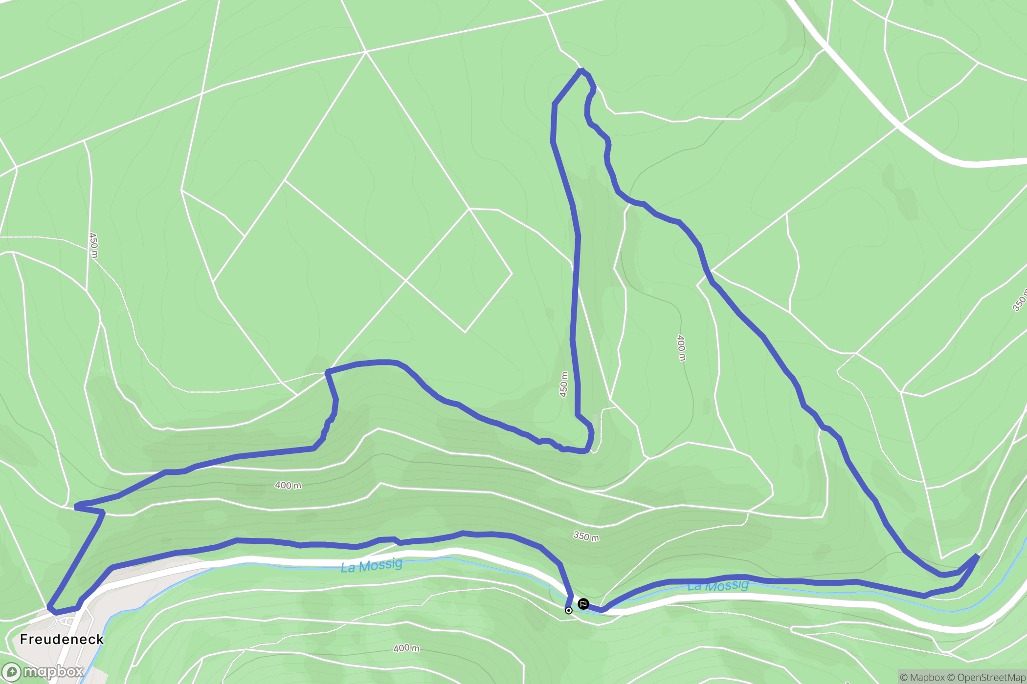 Wangenbourg-Engenthal : carte du parcours de randonnée - France