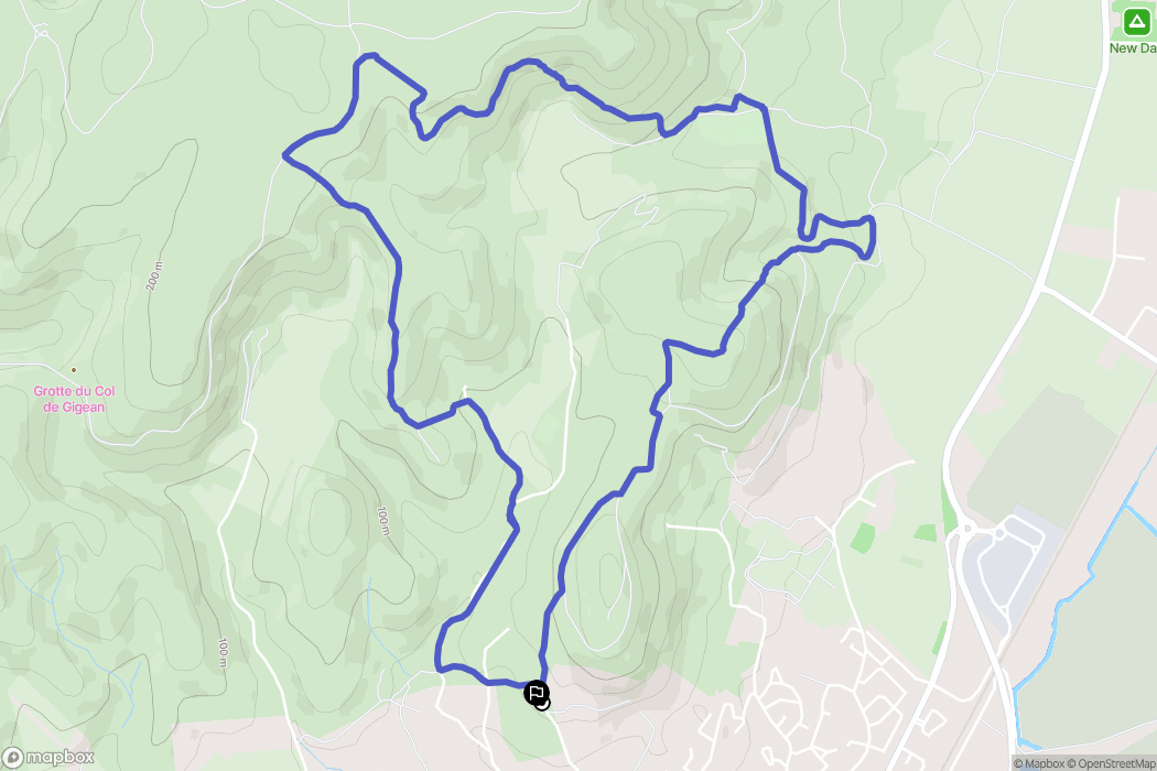 Frontignan : carte du parcours de randonnée - France