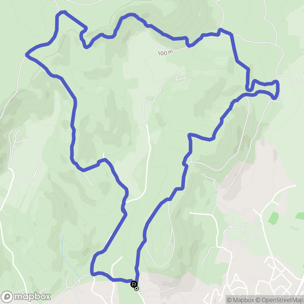 Frontignan : carte du parcours de randonnée - France
