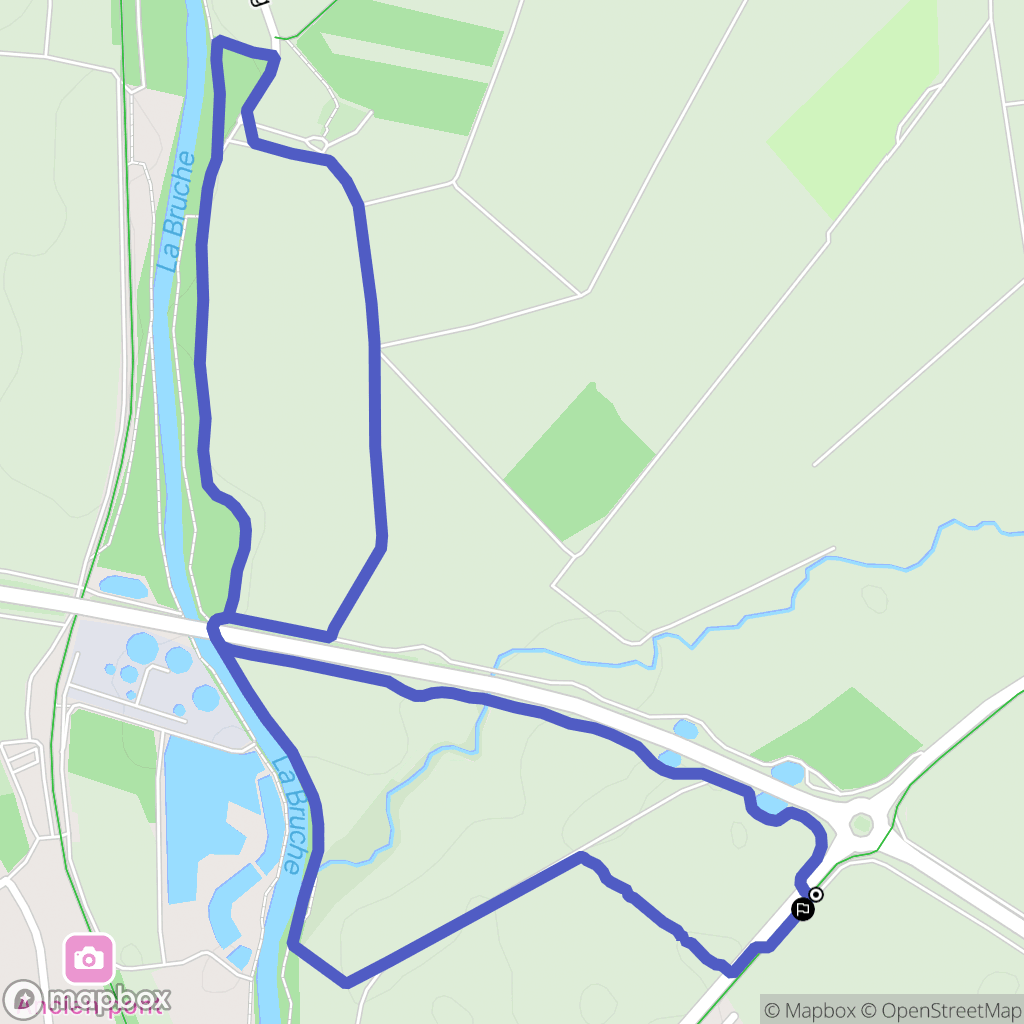 Molsheim : carte du parcours de randonnée - France