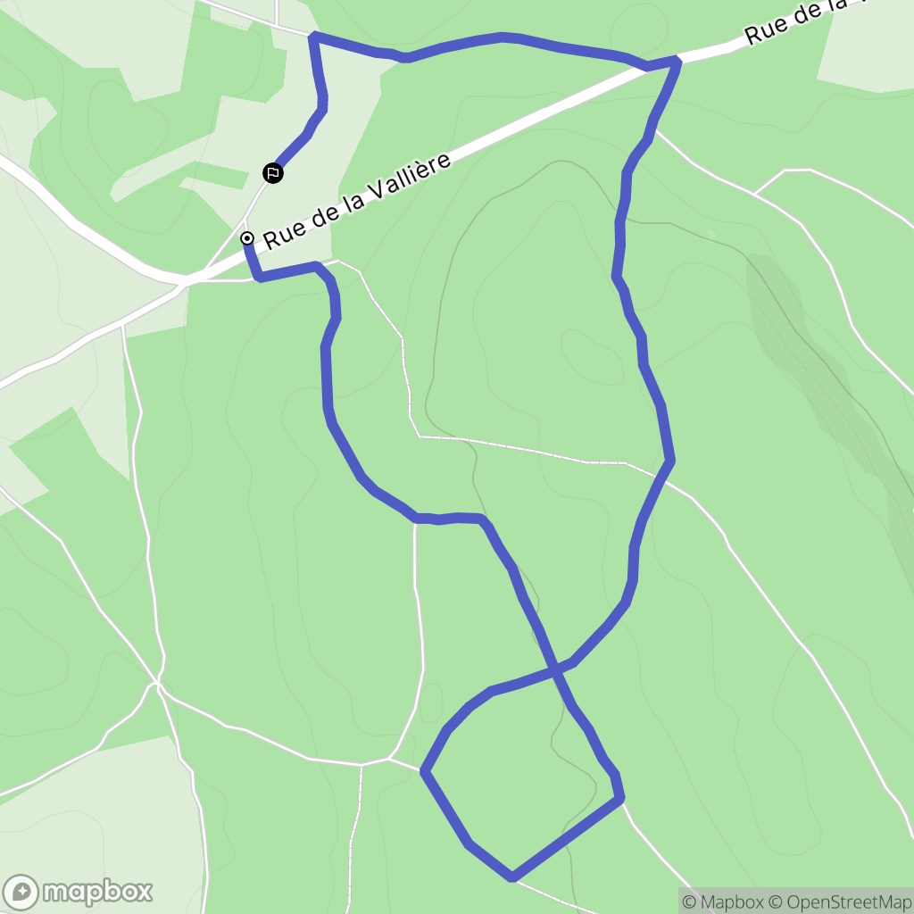 Leyment : carte du parcours de randonnée - France