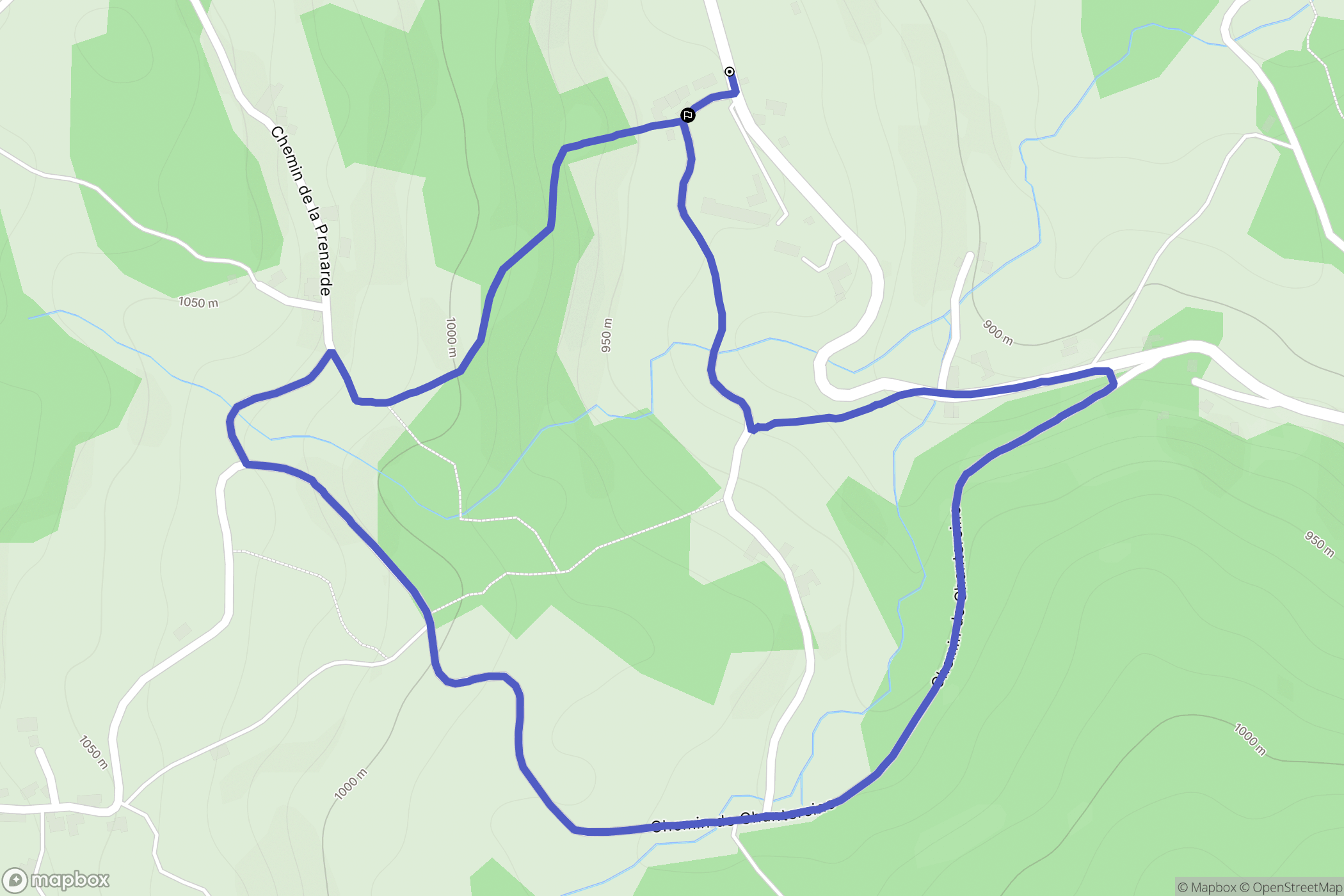 Saint-Jean-Soleymieux : carte du parcours de randonnée - France