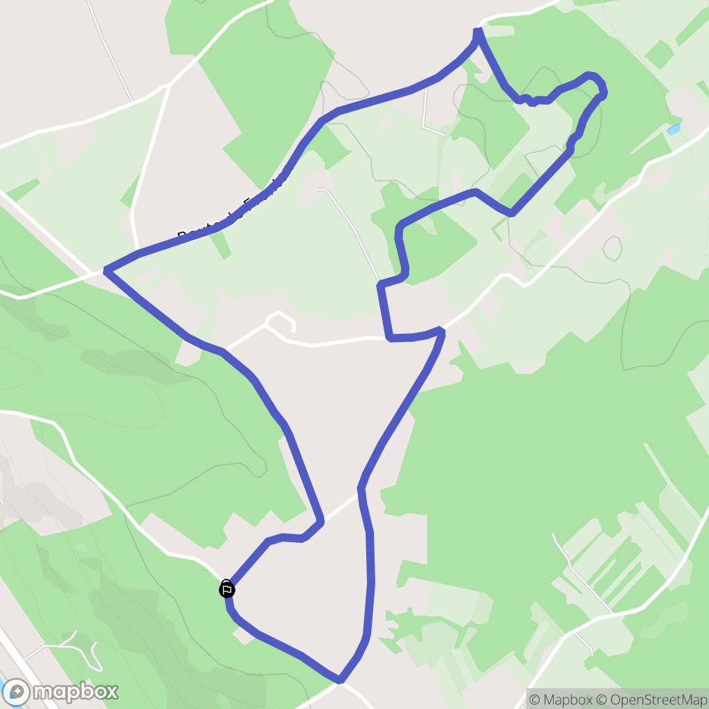 Pompignan : carte du parcours de randonnée - France