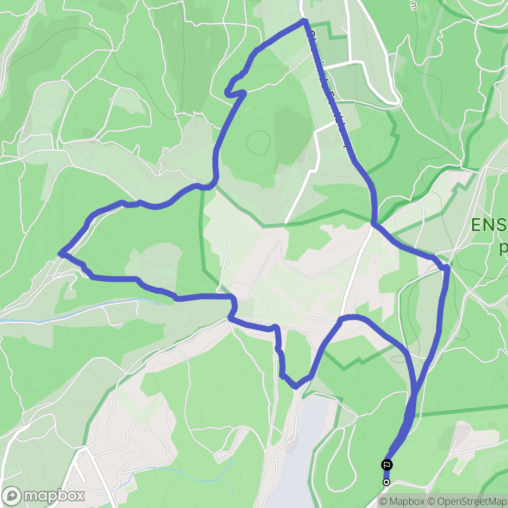 L'Isle-sur-la-Sorgue : carte du parcours de randonnée - France