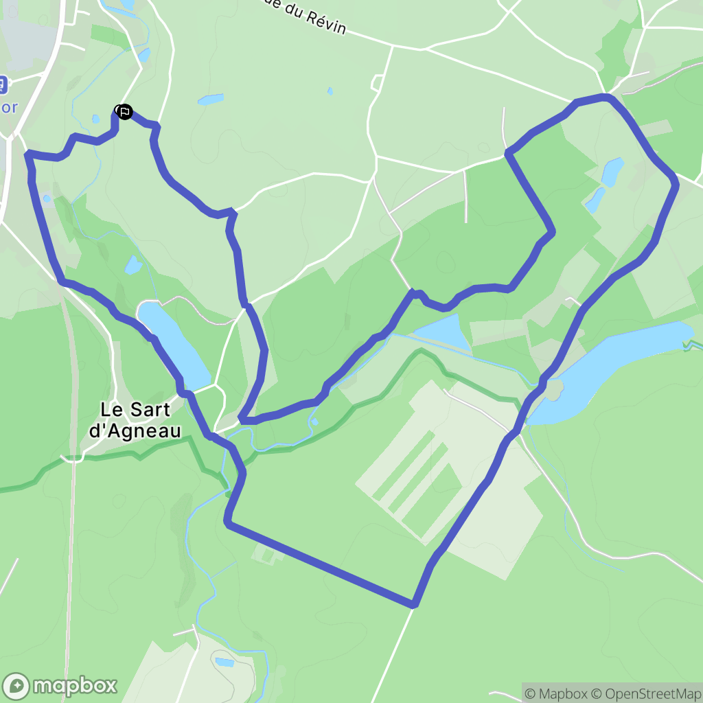 Anor : carte du parcours de randonnée - France
