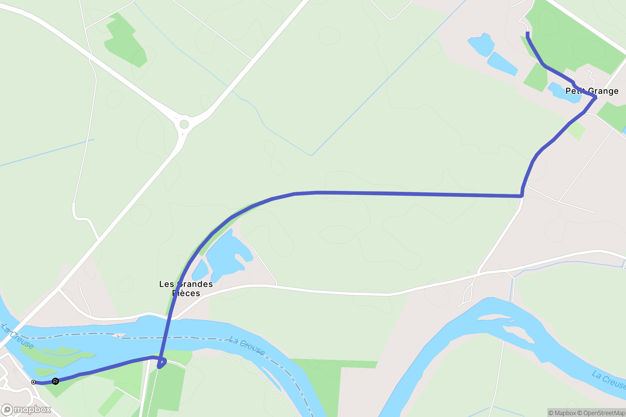 La Roche-Posay : carte du parcours de randonnée - France