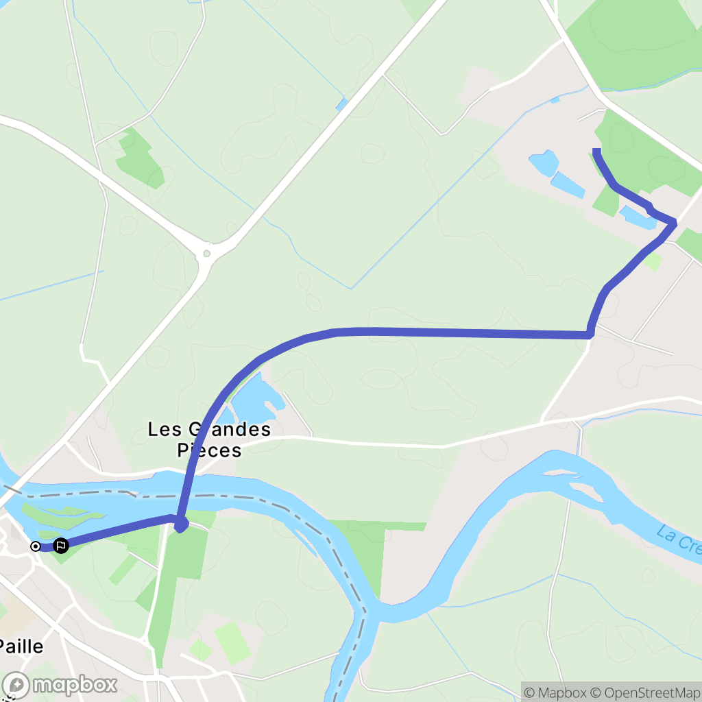 La Roche-Posay : carte du parcours de randonnée - France