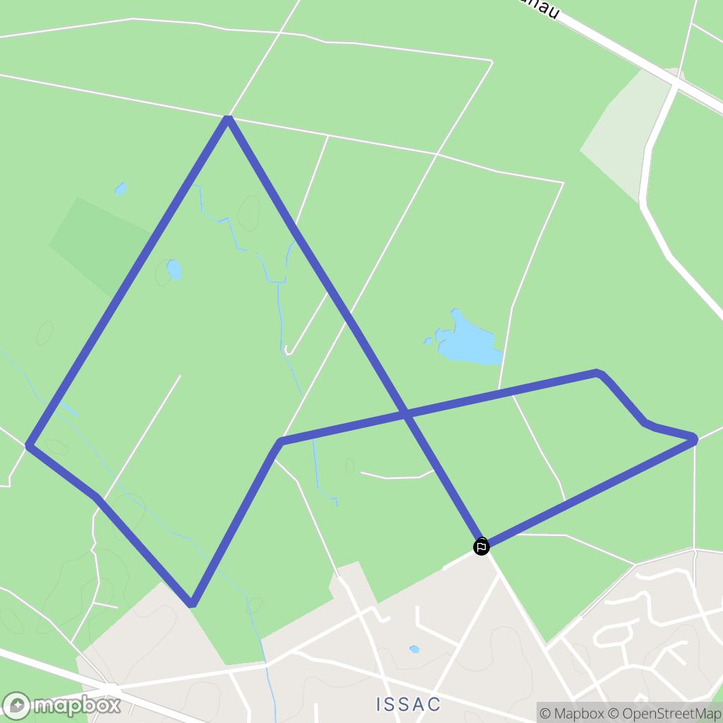 Saint-Médard-en-Jalles : carte du parcours de randonnée - France