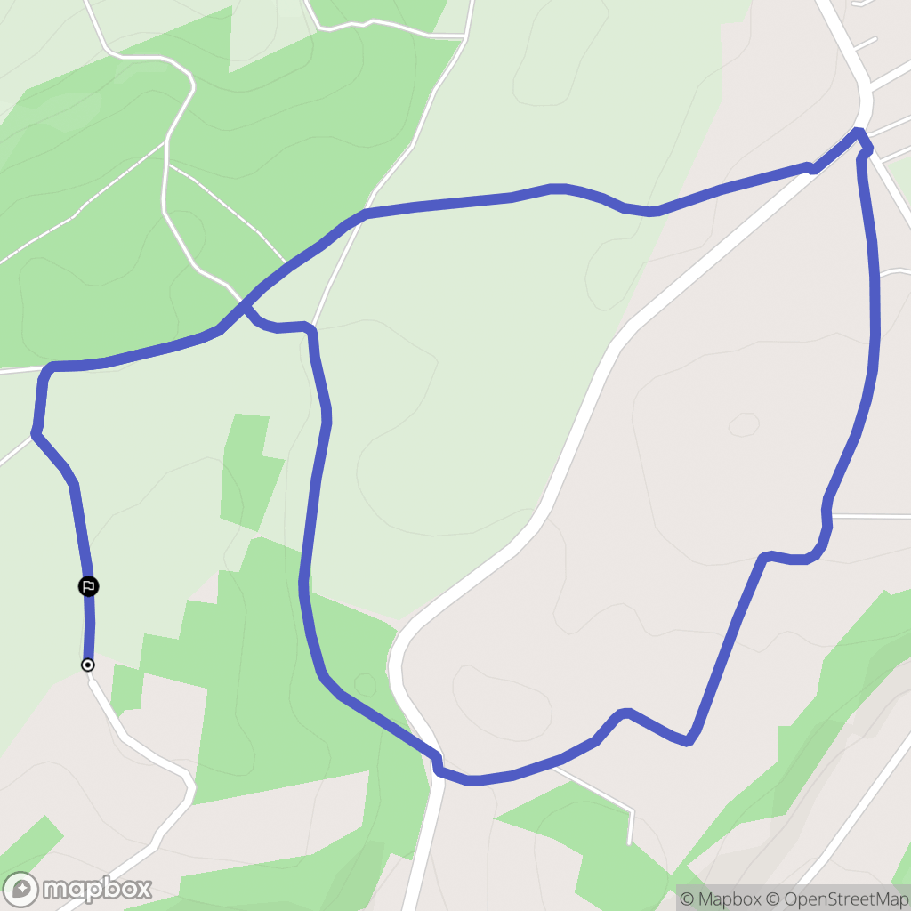 Saint-Jean-de-Bournay : carte du parcours de randonnée - France