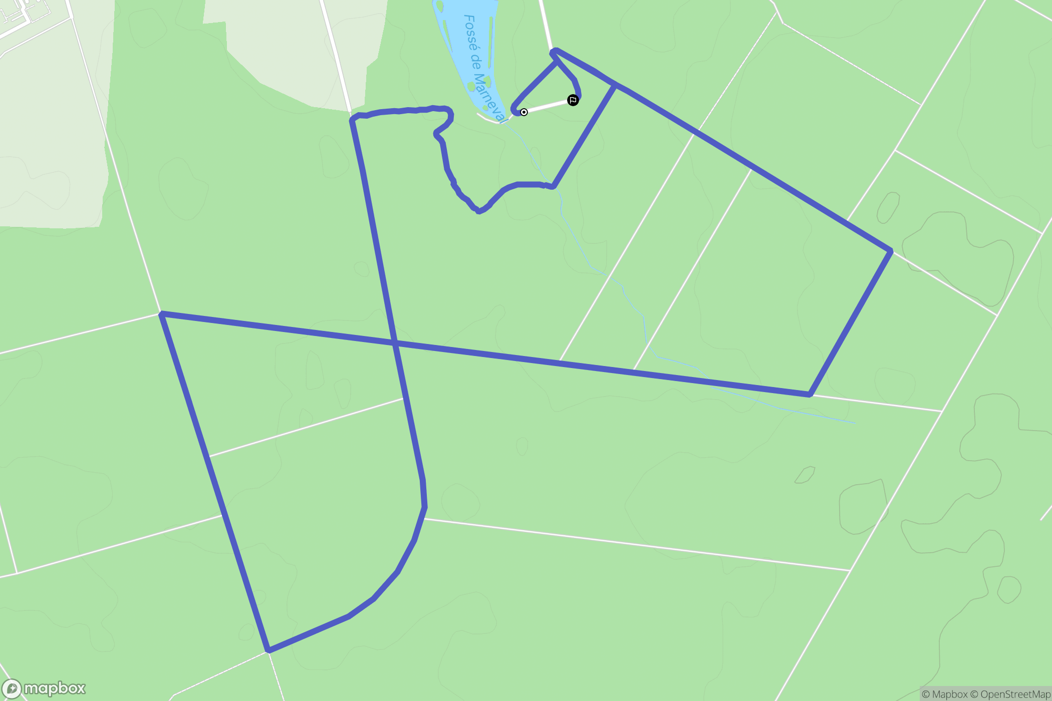 Saint-Dizier : carte du parcours de randonnée - France