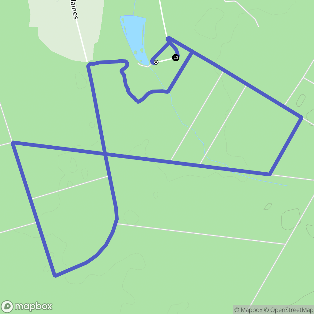 Saint-Dizier : carte du parcours de randonnée - France