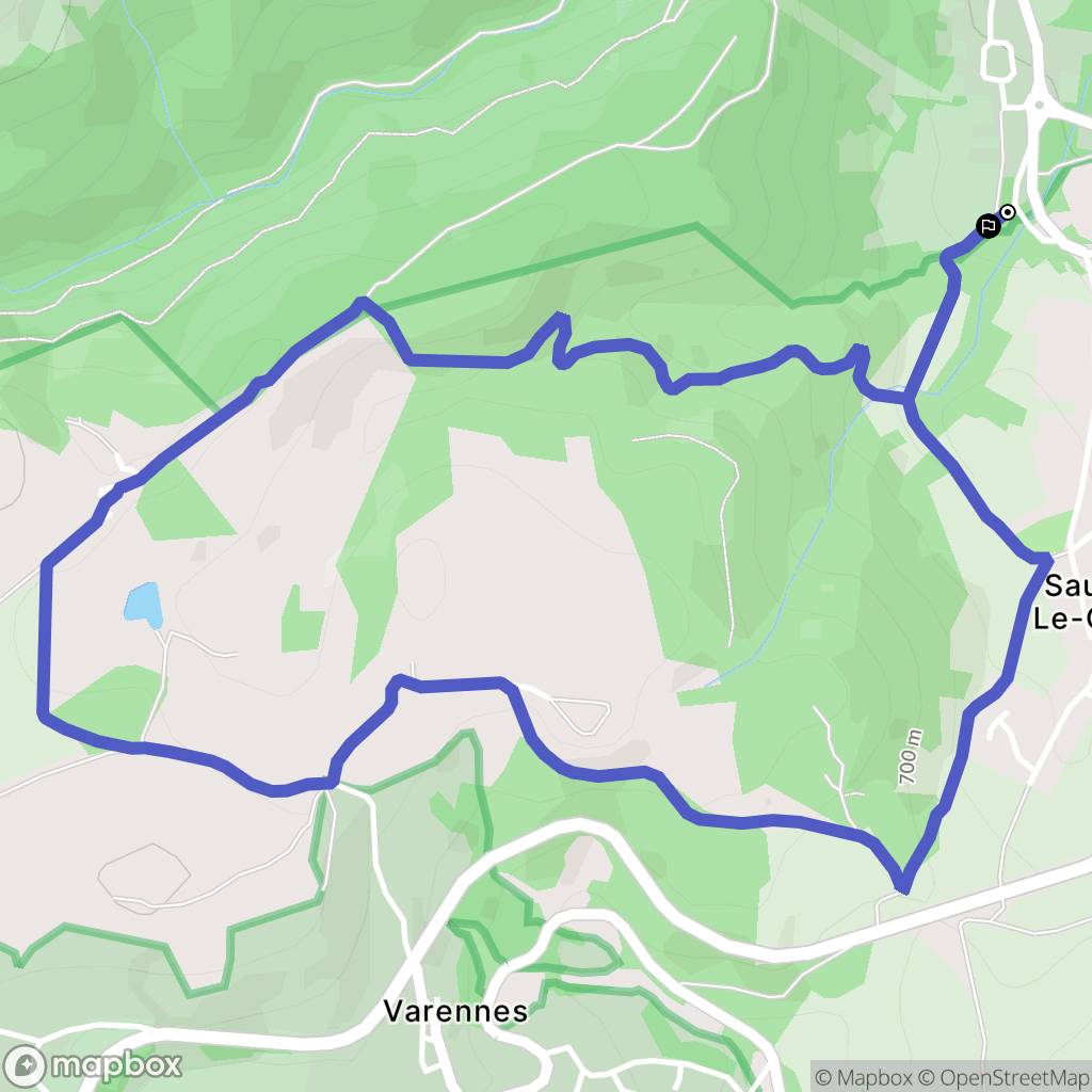 Ceyrat : carte du parcours de randonnée - France