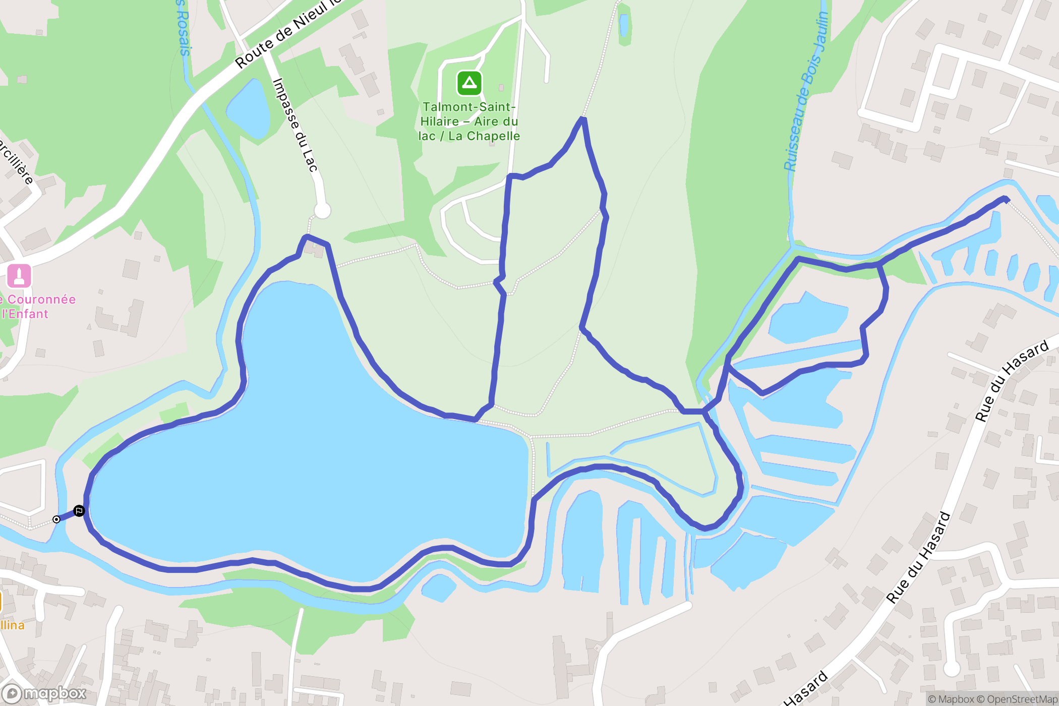Talmont-Saint-Hilaire : carte du parcours de randonnée - France