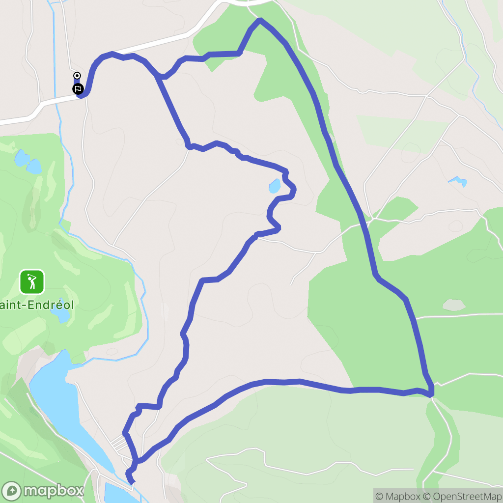 La Motte : carte du parcours de randonnée - France