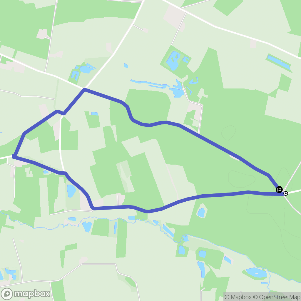 Cérans-Foulletourte : carte du parcours de randonnée - France